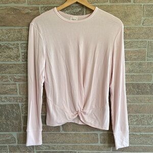 Abercrombie Kids Long Sleeve Twist Front Rib Tee